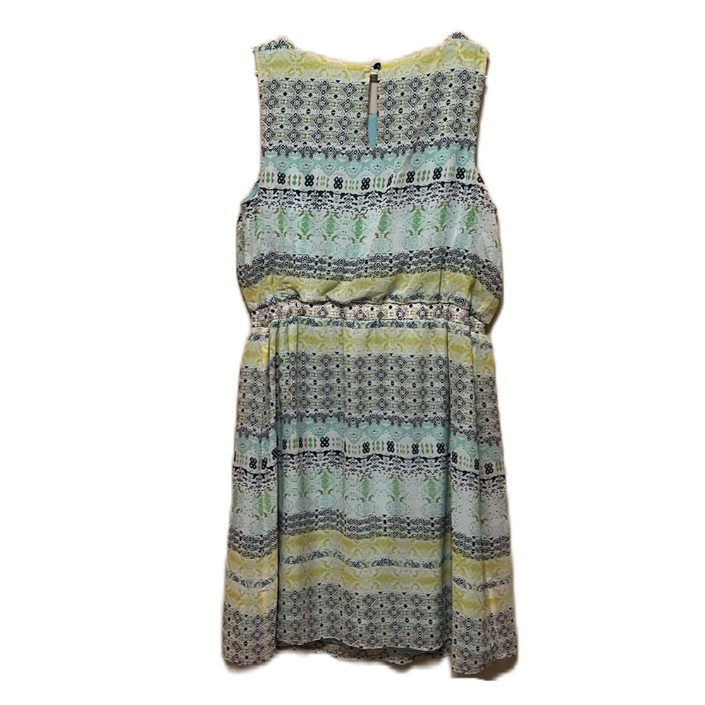 Women’s EMMA & MICHELE, Sleeveless, Y2K, Keyhole Back Dress, Multi Colors, 10 - Picture 2 of 5